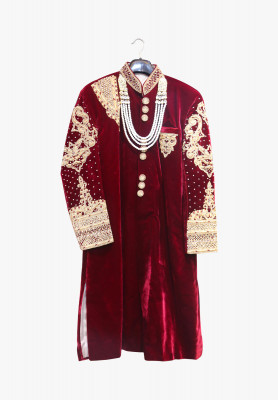 Rajsthani Velvet sherwani 