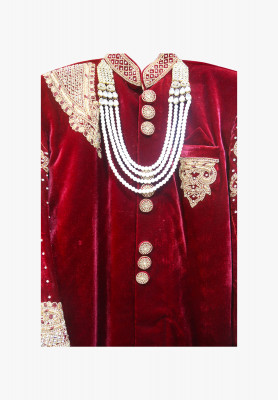 Rajsthani Velvet sherwani 