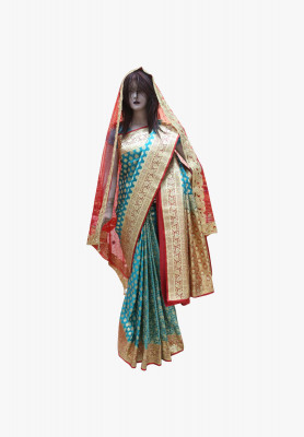 Katan stone wedding benarashi sharee