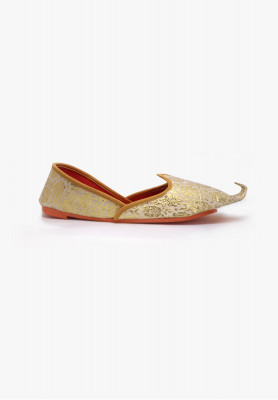 Golden body print wedding nagra
