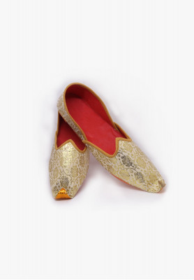 Golden body print wedding nagra