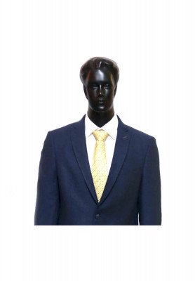 Wool cotton slim fit party suit