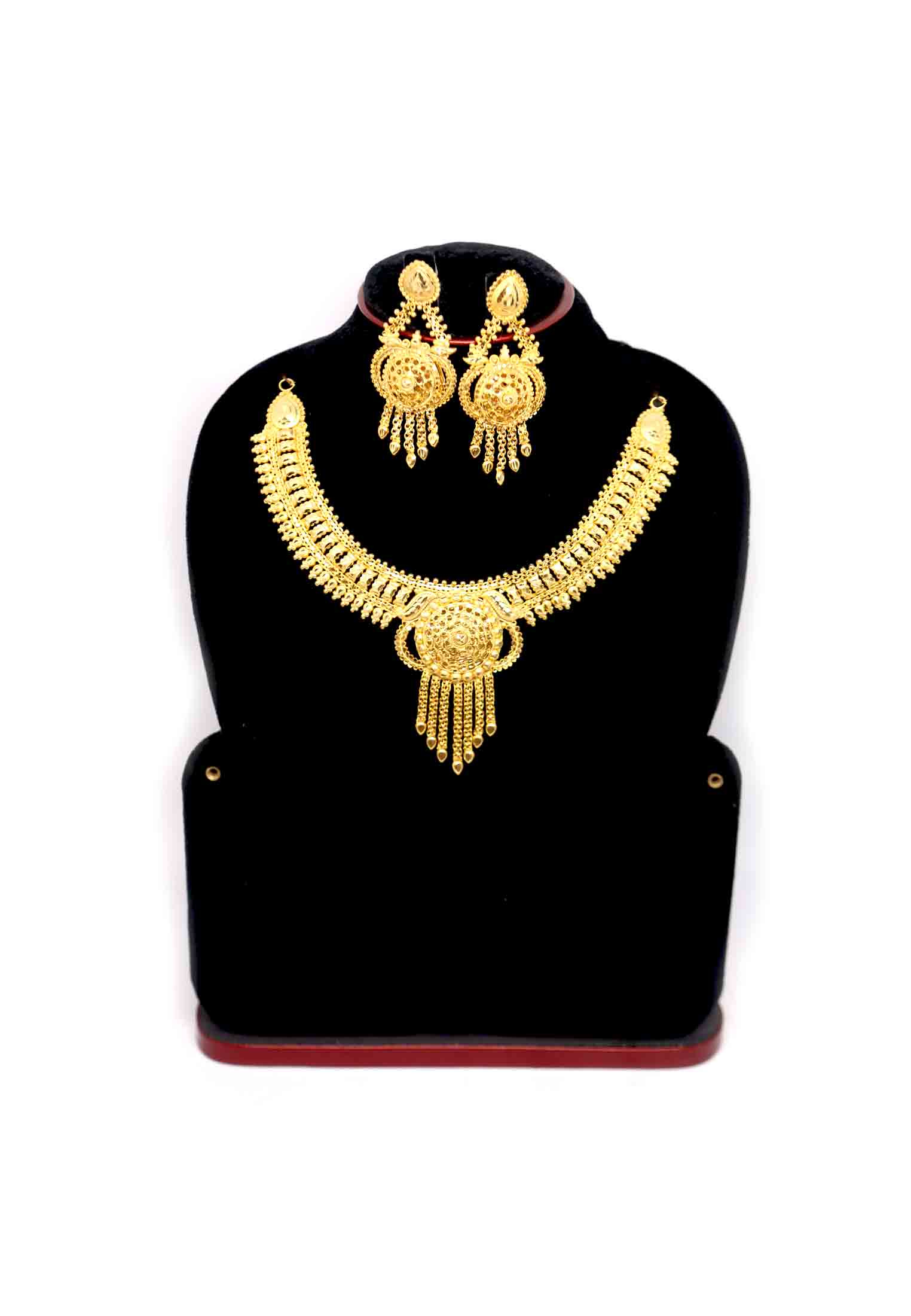 Gold plate wedding-party necklace set