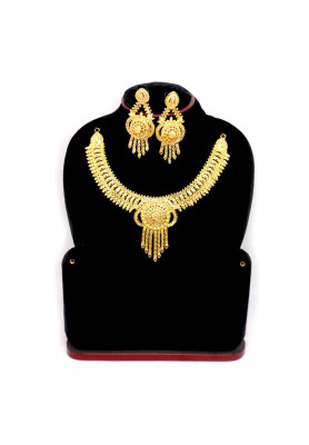 Gold plate wedding-party necklace set
