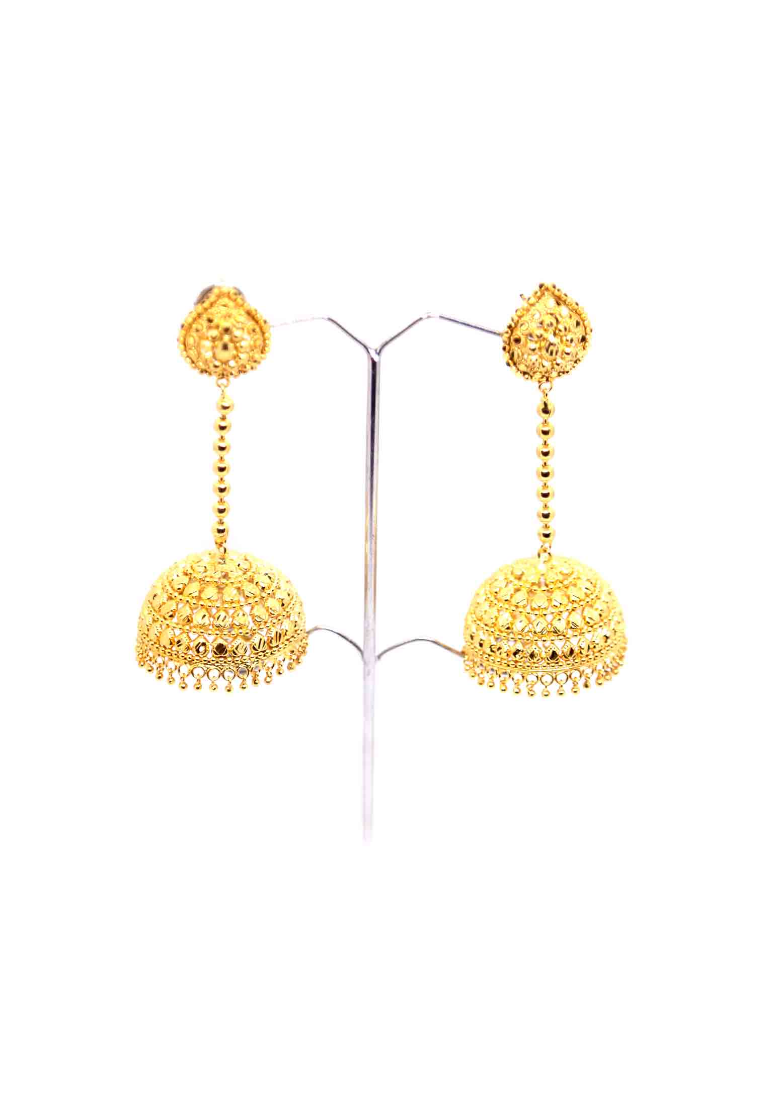 Gold plate party-wedding jhumka
