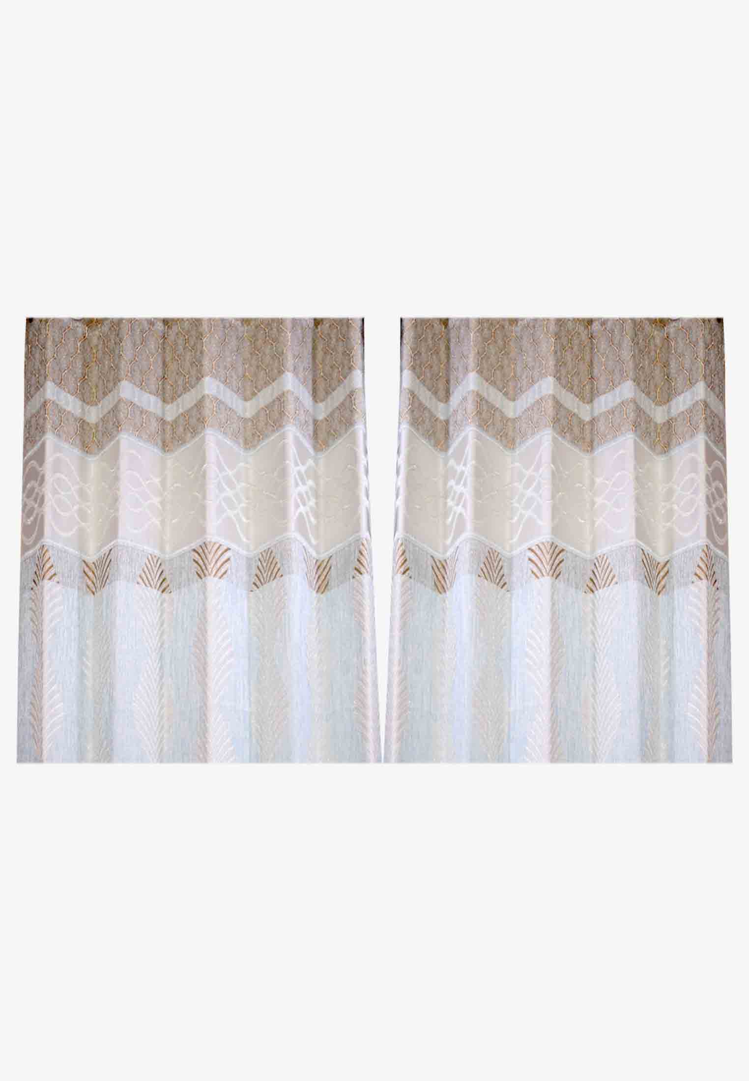 Cotton thread stitch work curtain