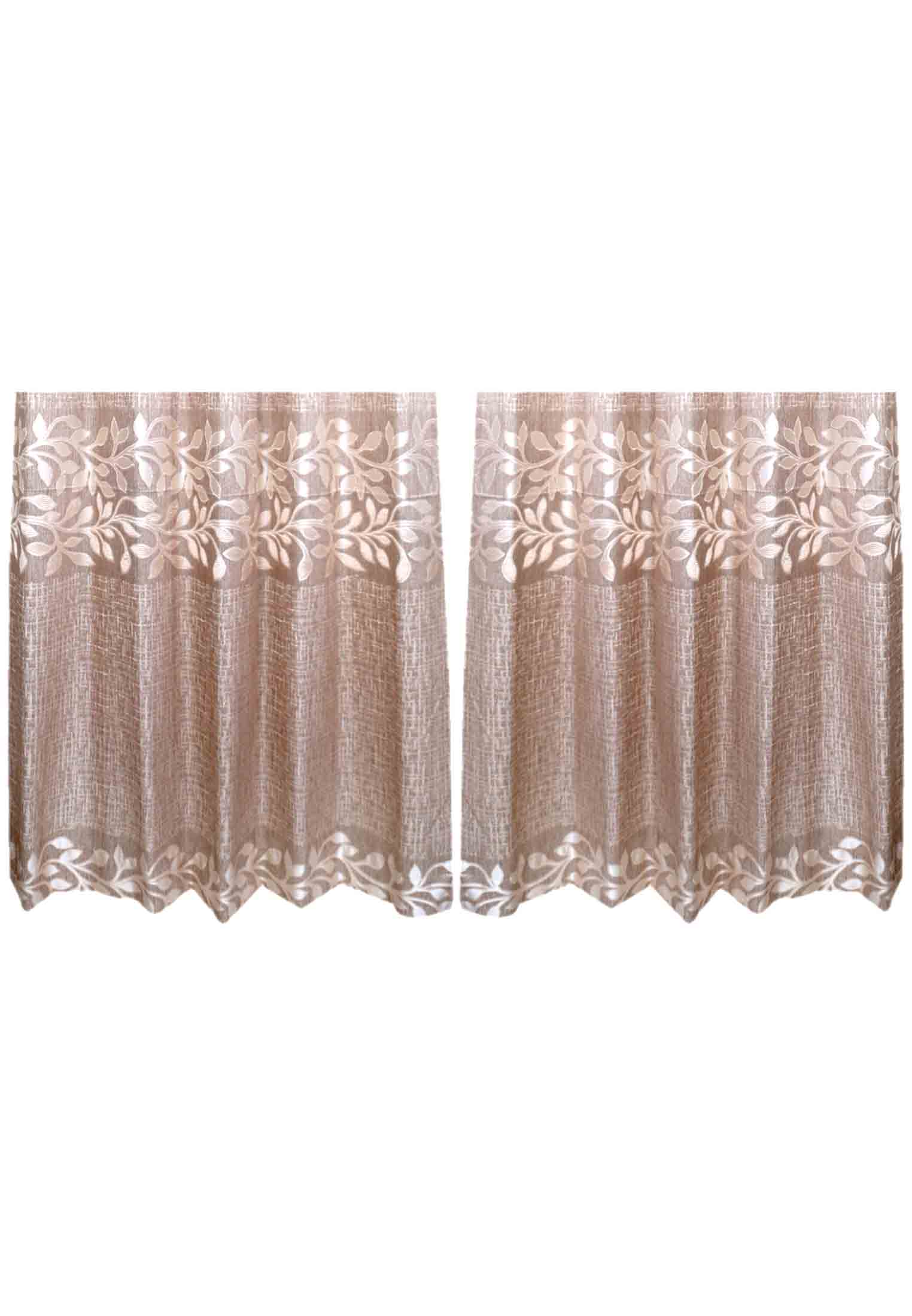 Golden thread stitch work regular curtain