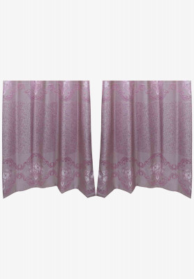 Light purple thread stitch regular curtain