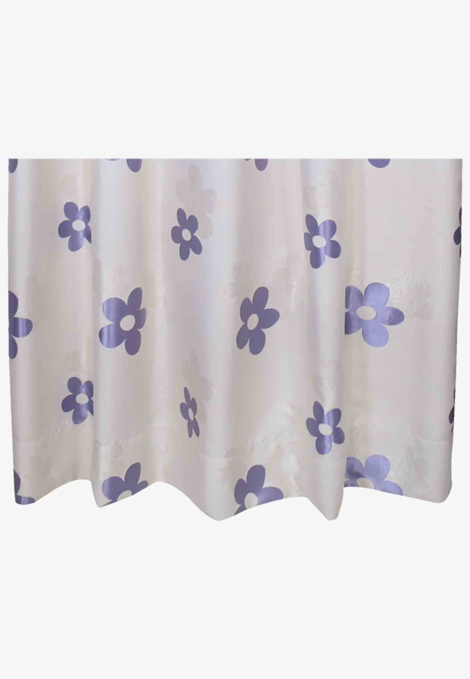Purple-golden both thread stitch curtain