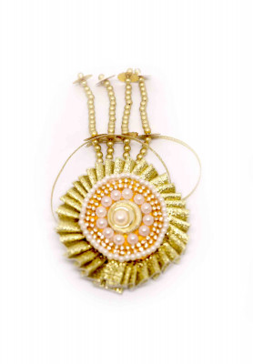 Golden stone-puti holud rakhi