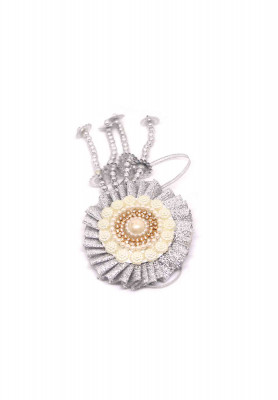 Silver stone-puti holud rakhi
