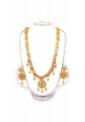 Antic purple gold-stone-puti sita set