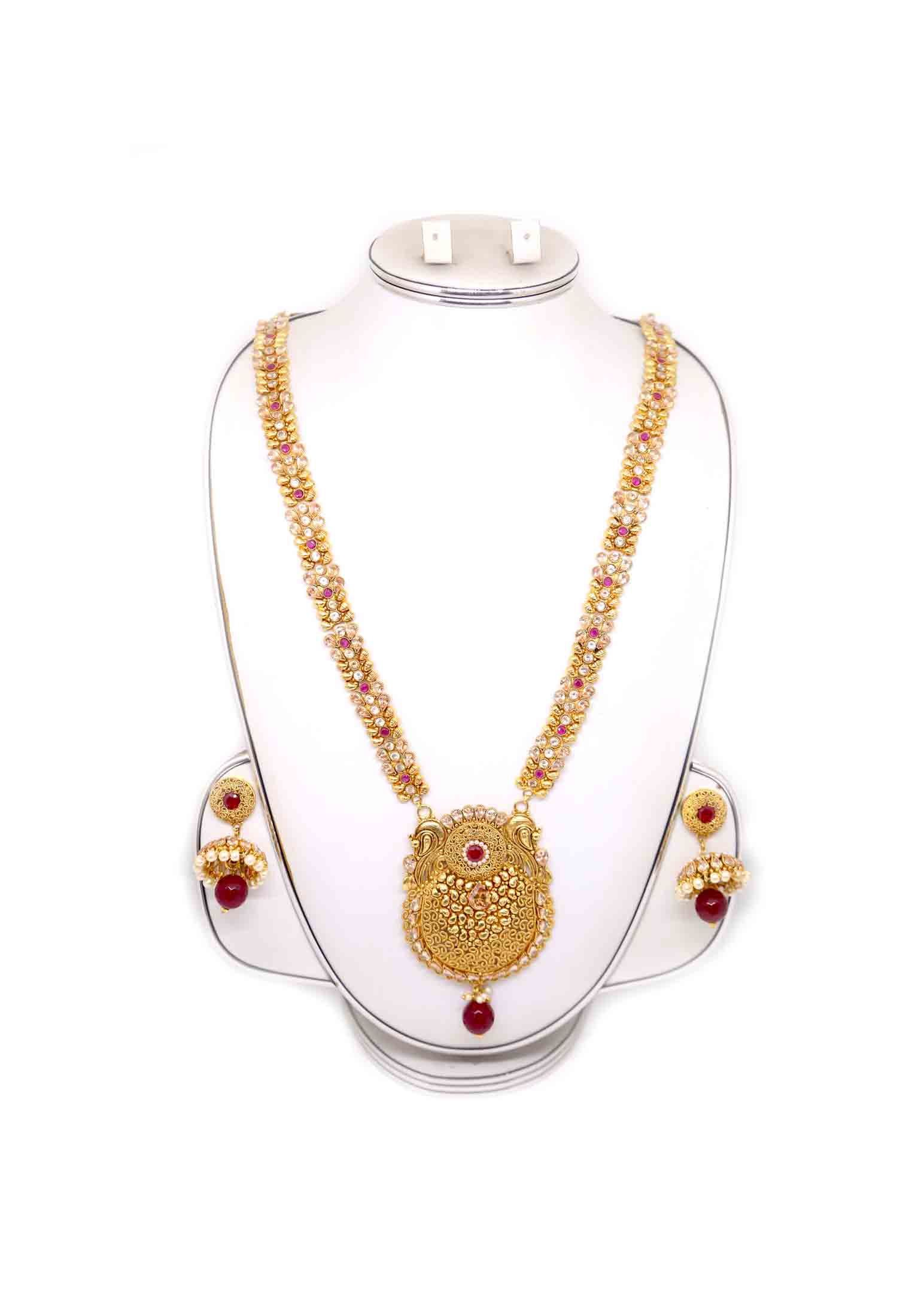 Antic gold plate multi color wedding sita set