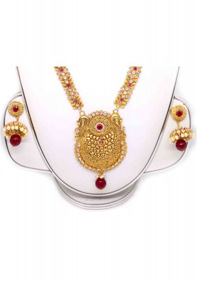 Antic gold plate multi color wedding sita set