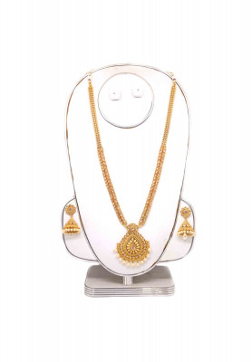 Antic ad stone pearl wedding sita set