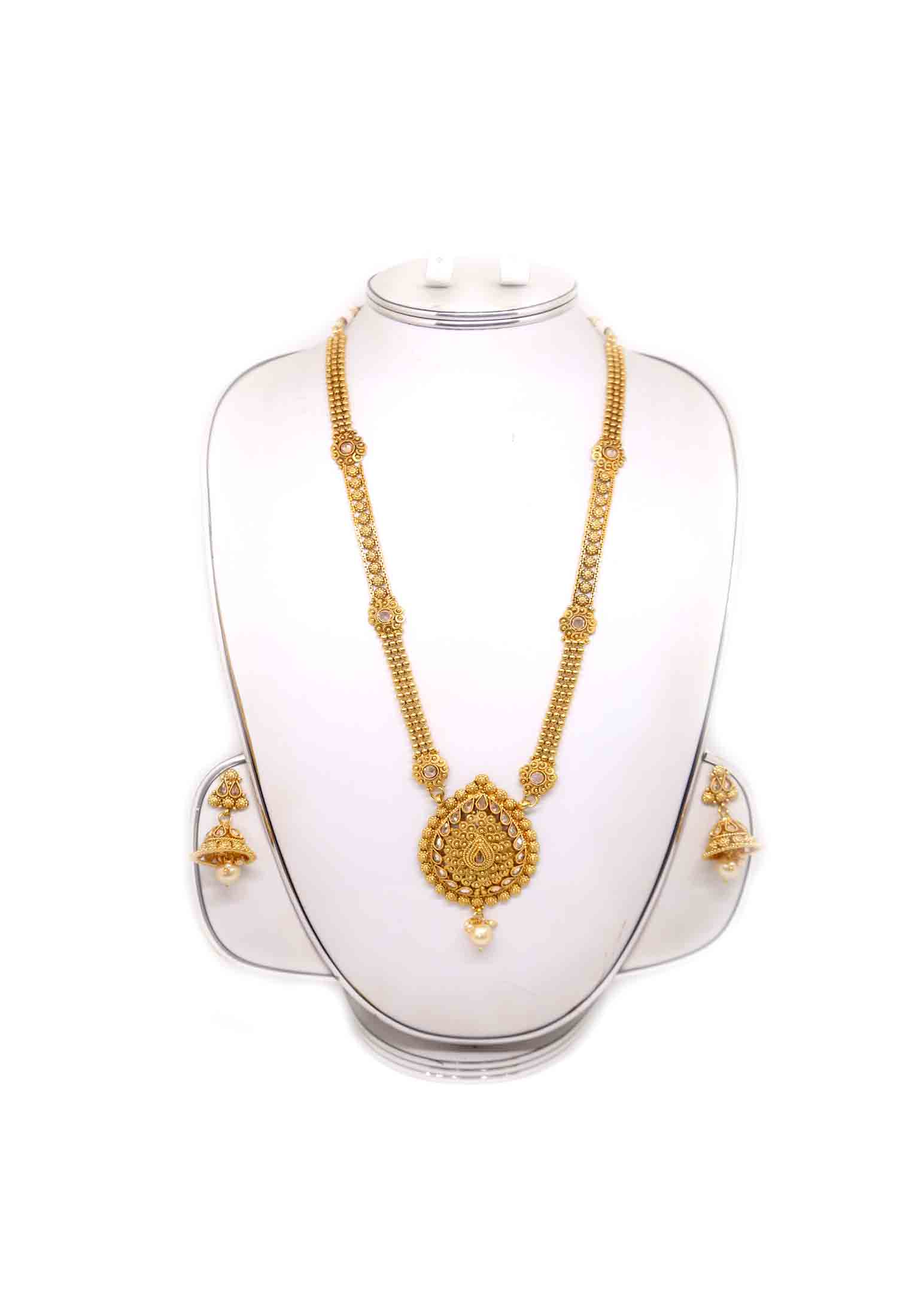 Antic pearl ad stone wedding sita set