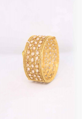 Gold plate light pink ad stone joypuri chur
