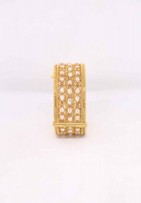 Gold plate light pink ad stone joypuri chur