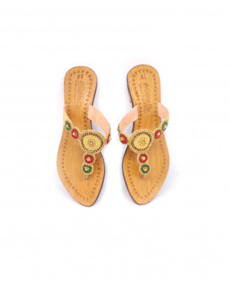 Golden karchupi kolapuri half heel