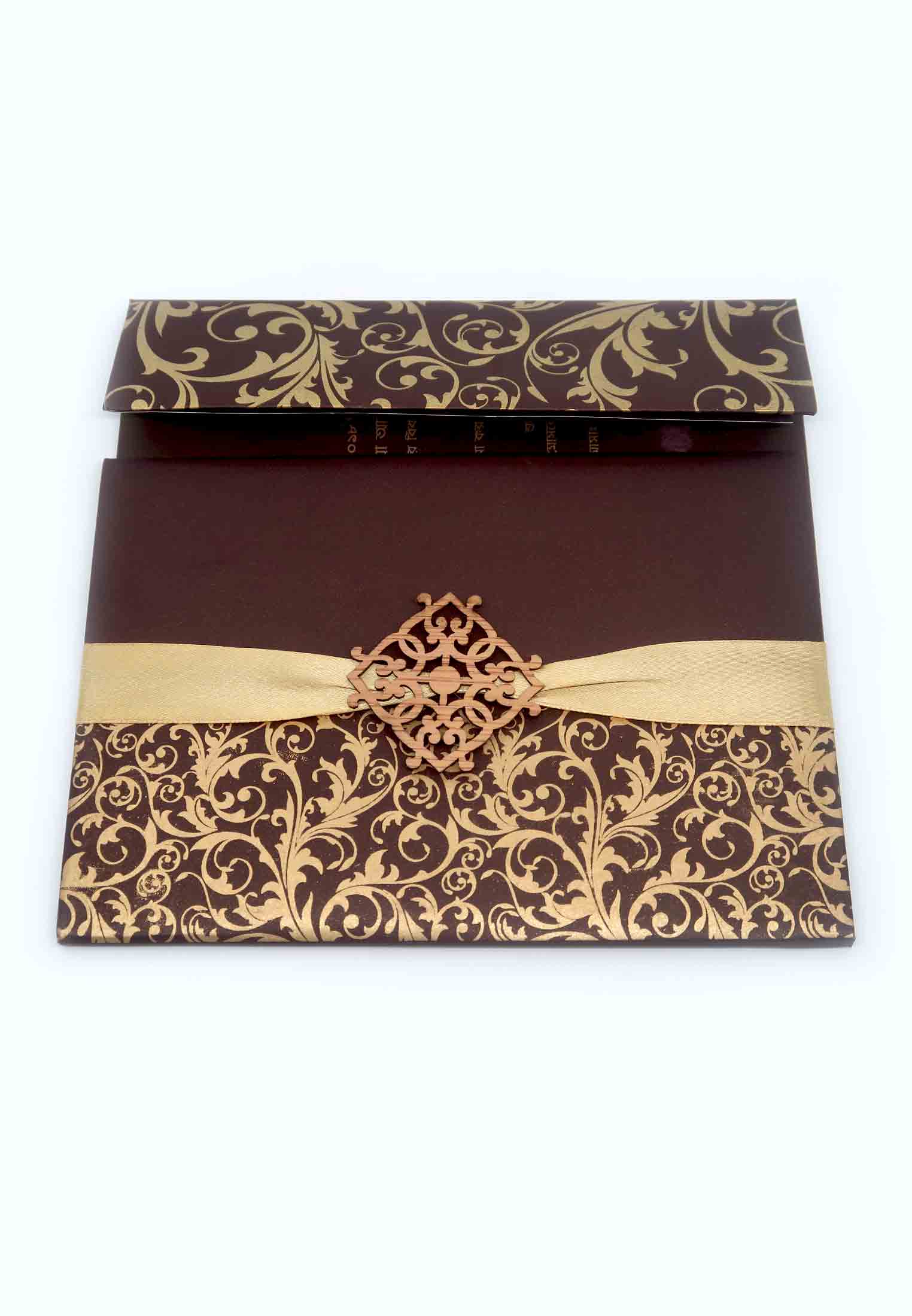 Folding invitation card