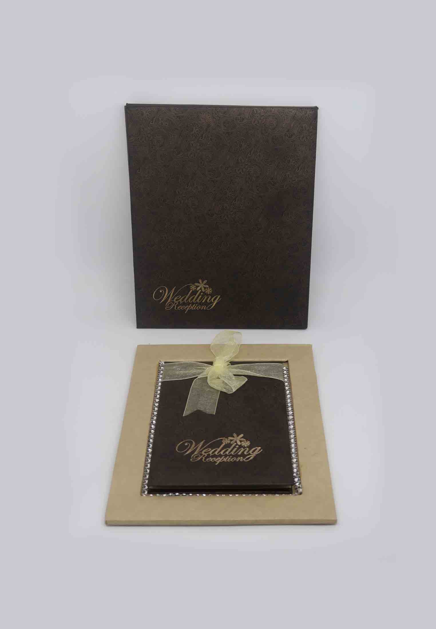 Flip style wedding invitation card