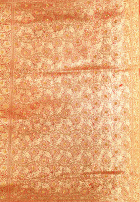 Red katan jori stone wedding saree