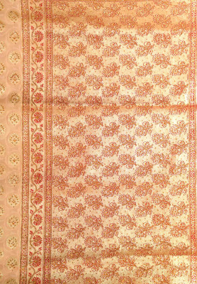 Golden katan jori stone benarashi saree