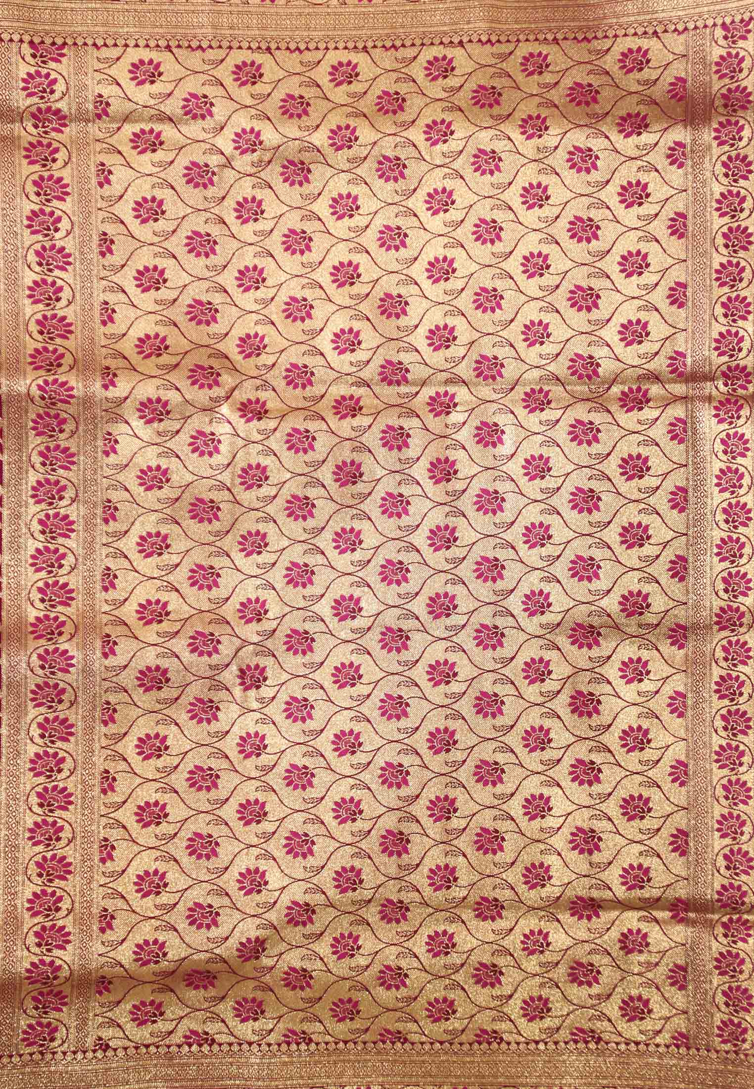 Purple katan jori mina benarashi saree