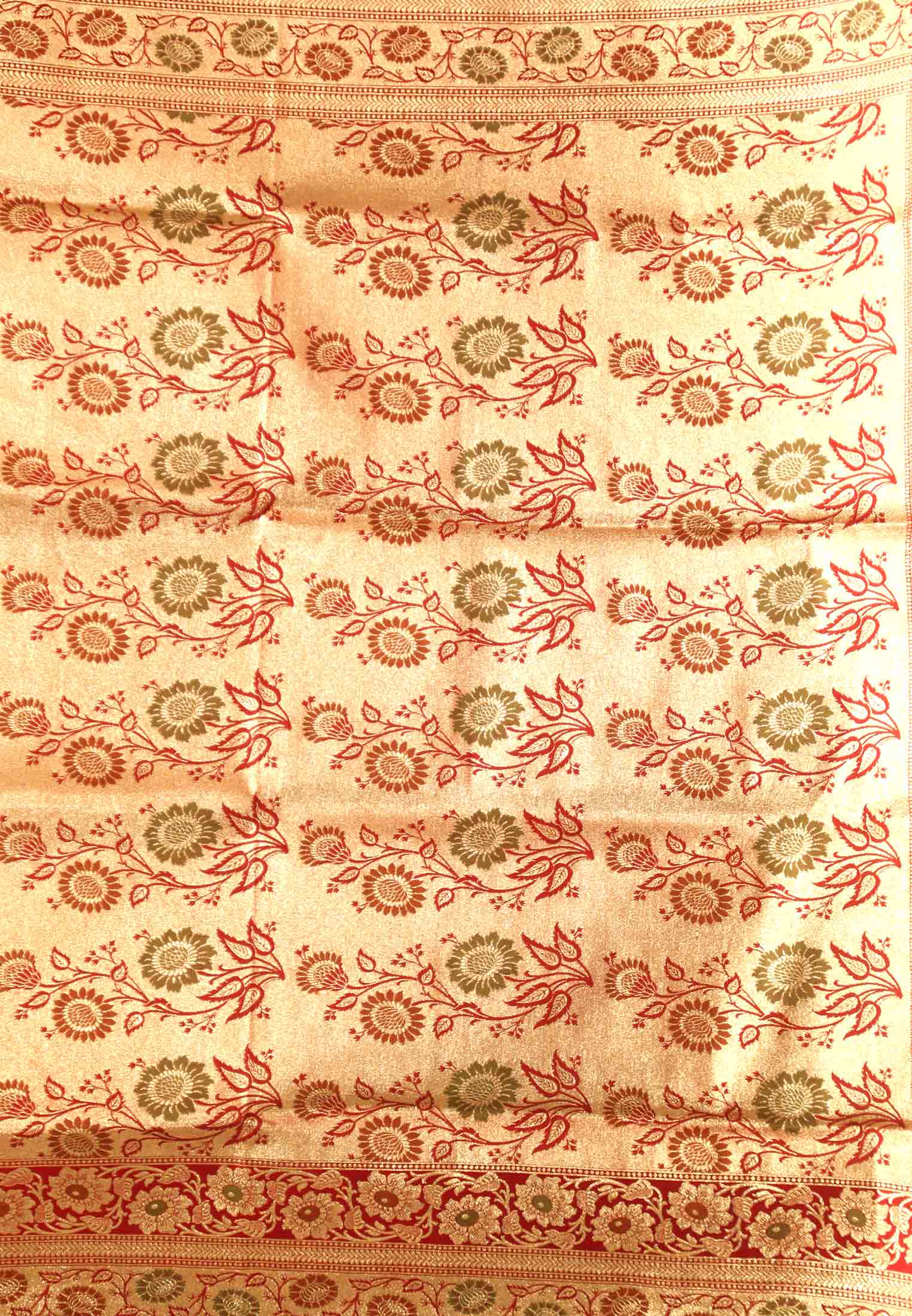 Maroon katan jori work benarashi saree