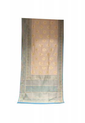 Light pest dhupian handicraft benarashi saree