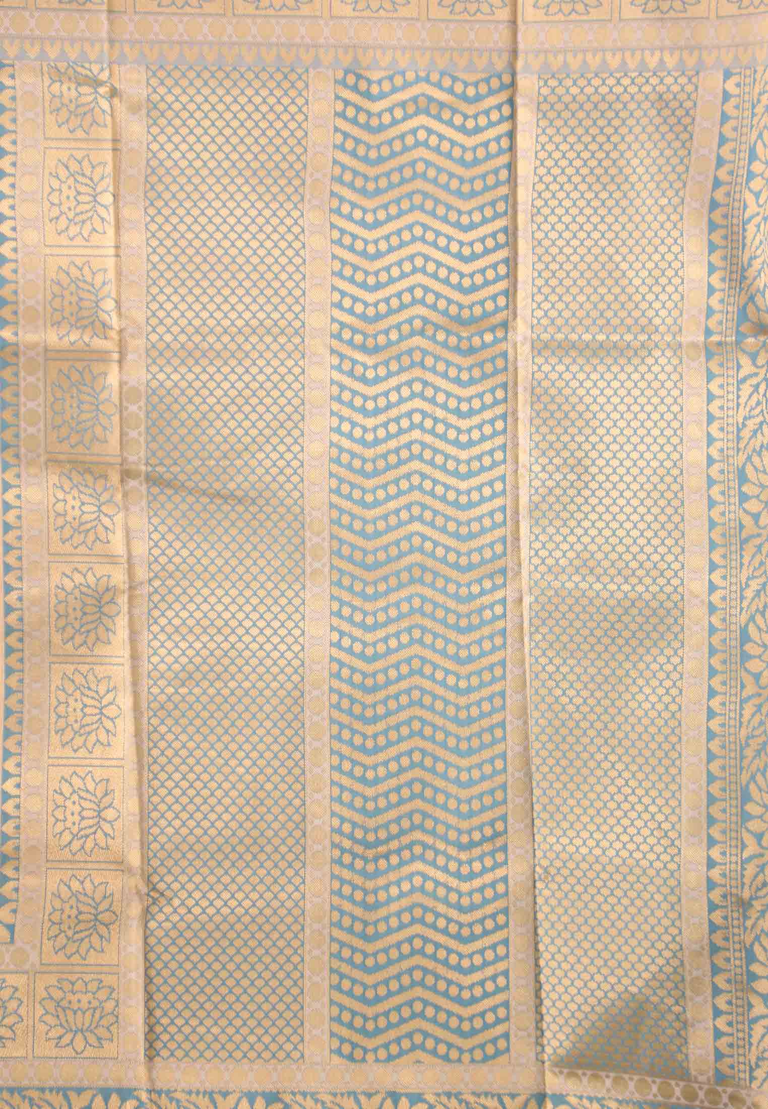 Light pest dhupian handicraft benarashi saree