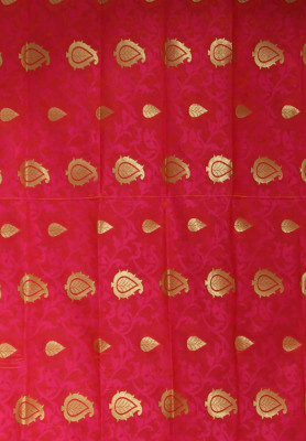 Magenta silk jori work benarashi saree