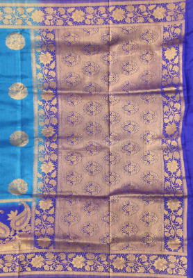 Sky blue megh dut katan saree