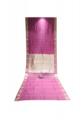 Deep purple dhupiyan benarashi saree