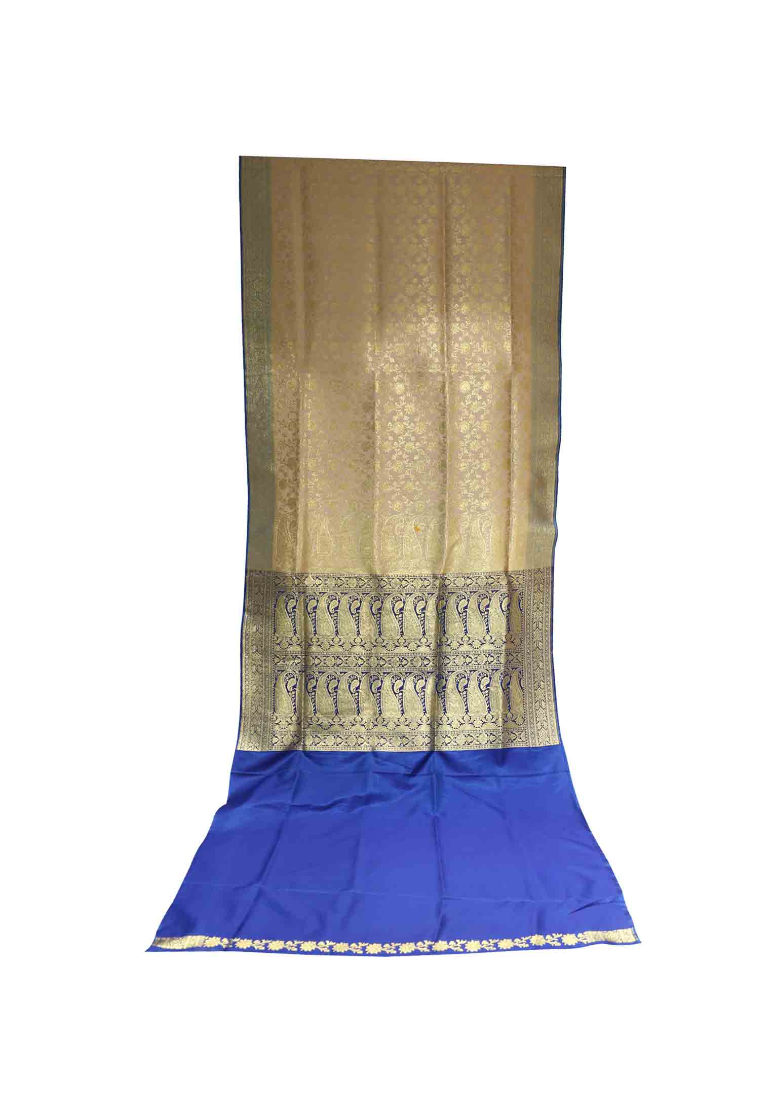 Golden katan benarashi saree
