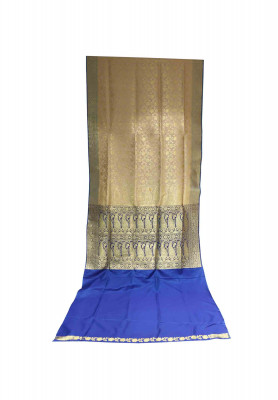 Golden katan benarashi saree