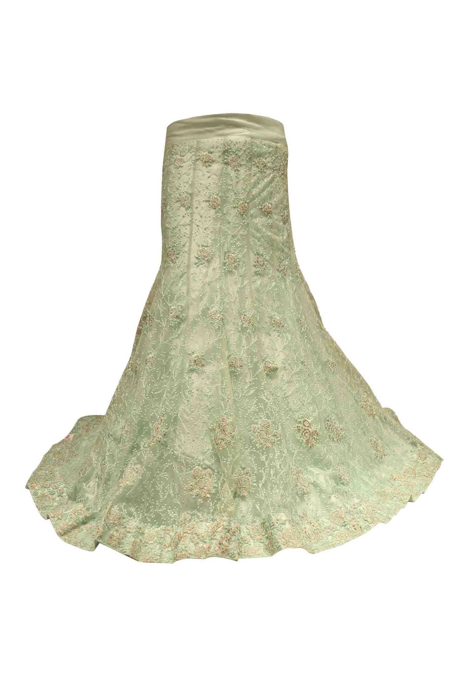 Net febric pearl work wedding lehenga