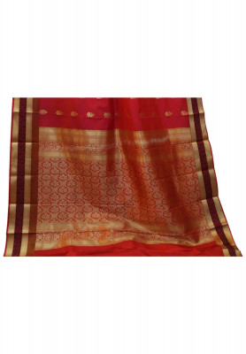 Katan silk jori work saree