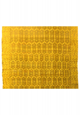 Bashonti yellow thread work saree