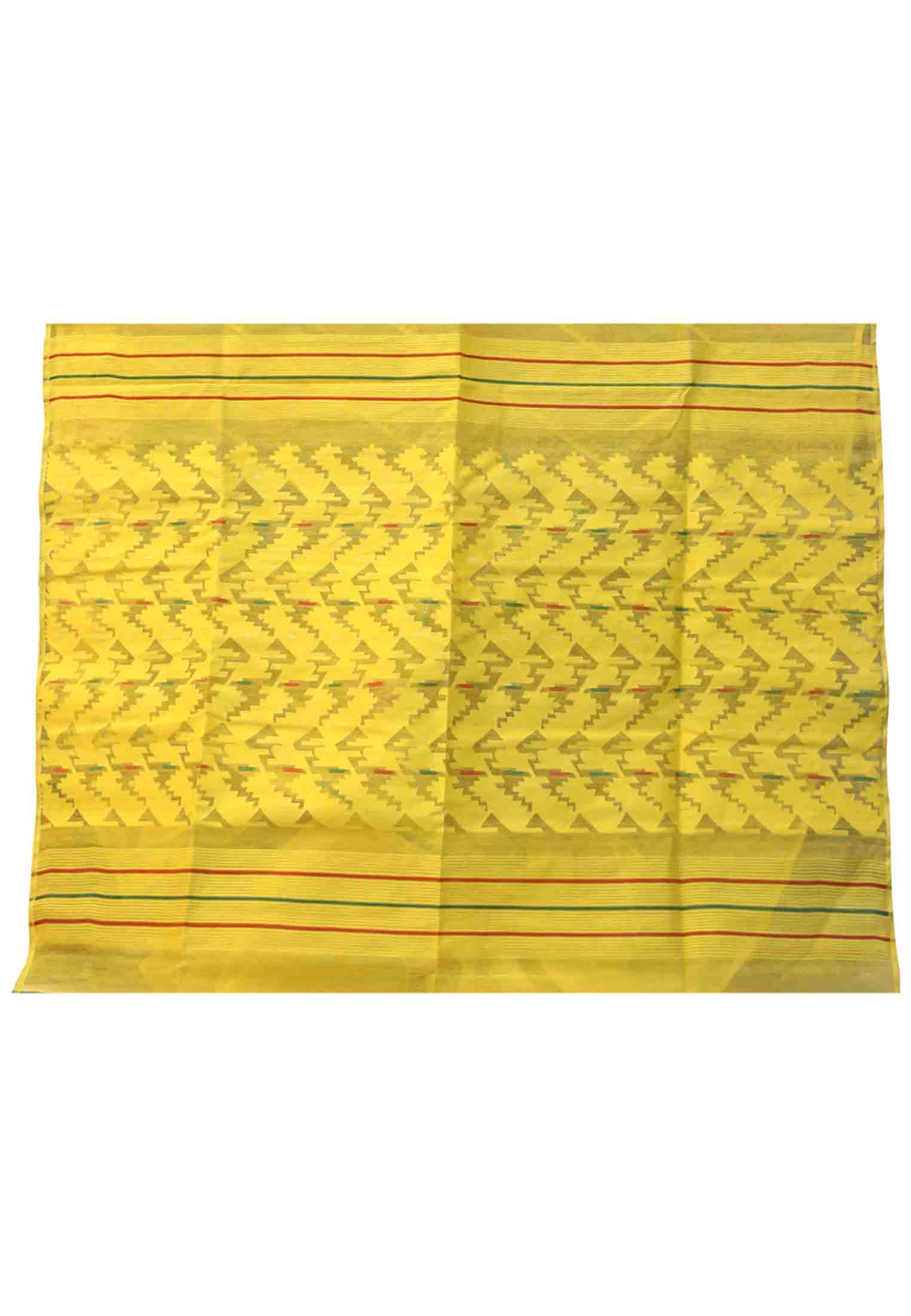 Multi color half silk jamdani saree