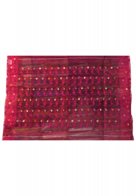 Half silk thread work saree