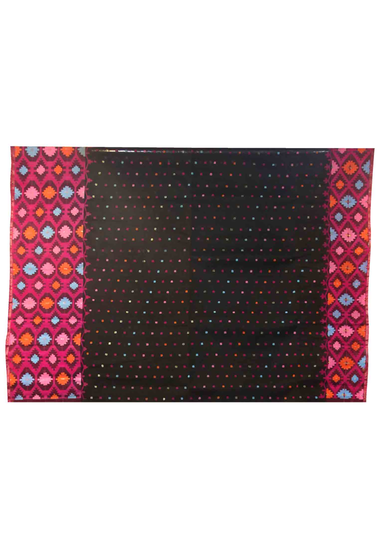 Multi color half silk party saree