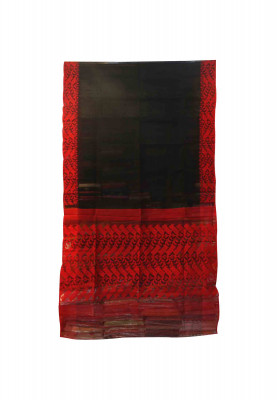 Black blue green combine jamdani saree