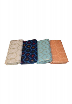 Multi color half silk jamdani saree