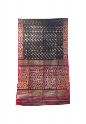 Jori work half silk jamdani saree