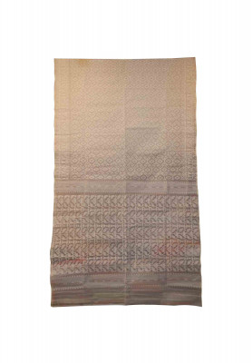White cotton jori work party saree