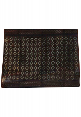 Black cotton jori thread work saree