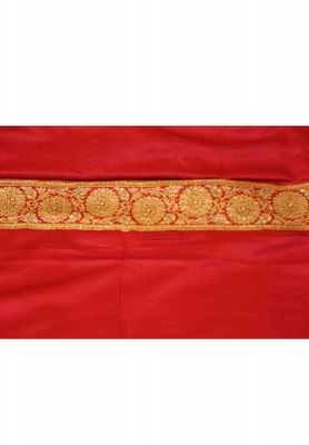 Magenta stone jori work benarasi saree