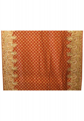 Maroon stone handicrafts boutique saree