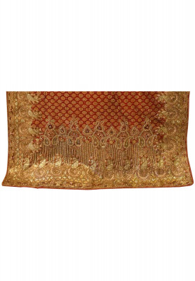 Maroon stone handicrafts boutique saree